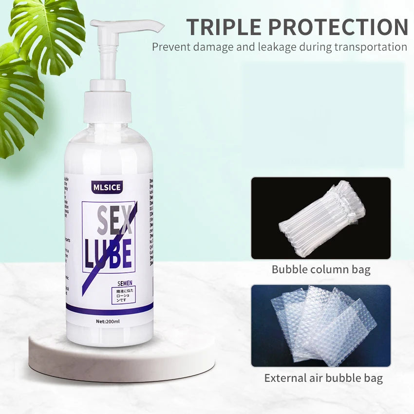 Anal Lubricant Water-based Lubrication Semen Lube For Sex Session 200ML Love Gel for Women Men Lubricants Grease Sex Toy Oil 18