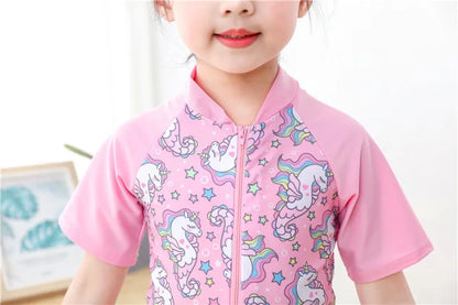 2-10T Summer Kids Boy Swimsuits Vacation Beach Pants Long sleeve Tops with Hat Toddler Sets Fashion Children Surfing Swim Suit