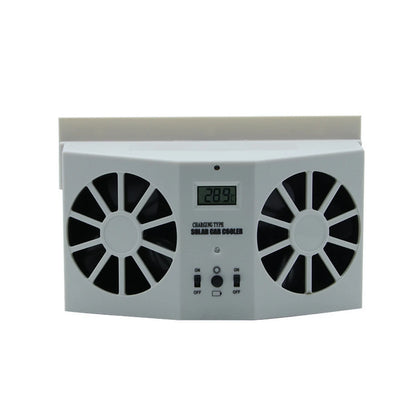 Car Window Auto Exhaust Fan Cooler Solar Powered Air Vent Cool Cooling Air Vent Conditioner Ventilator Radiator Cooling System