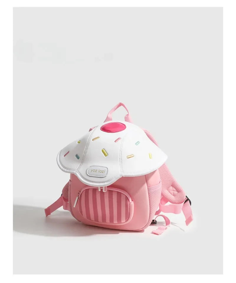 2025 New Mini Cute Mushroom Baby Backpack Kindergarten Popular Children's Small Camping Bag Pink Princess School Backpack Girls