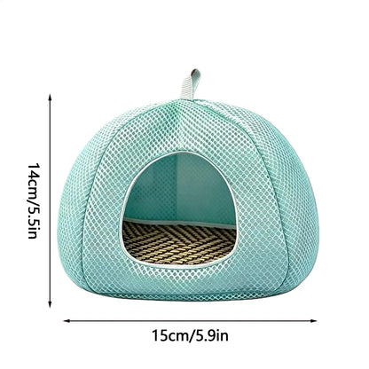 Corn snakeHouse Breathable Mesh Hanging tent style cave reptile dodging cave Easy to clean for Small reptile  ﻿