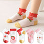 5 Pairs 1 To 12 Years Children's Socks 2026 Spring Summer Baby Boys Girls Cotton Mesh Breathable Thin Soft Cute Socks Kids Socks
