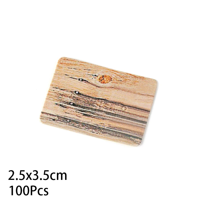 50/100Pcs 5x4cm Earring Cards Cardboard Labels DIY Jewelry Display Stand Holder Small Businesses Selling Packaging Supplies