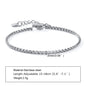 Women Chain Bracelet Silver Color, Stainless Steel Link Stackable Bracelets, Layered Waterproof Gifts