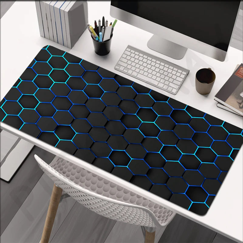 Large Gaming Mousepads Mouse Pad Computer Mousepad Geometric Mouse Mat 90x40cm Desk Pads For PC Keyboard Mats Table Rug