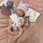 13Inch Bettie Silicone Reborn Doll With Open Mouth & 2 Sets Clothes Handmade Painted Skin Waterproof Reborn Doll