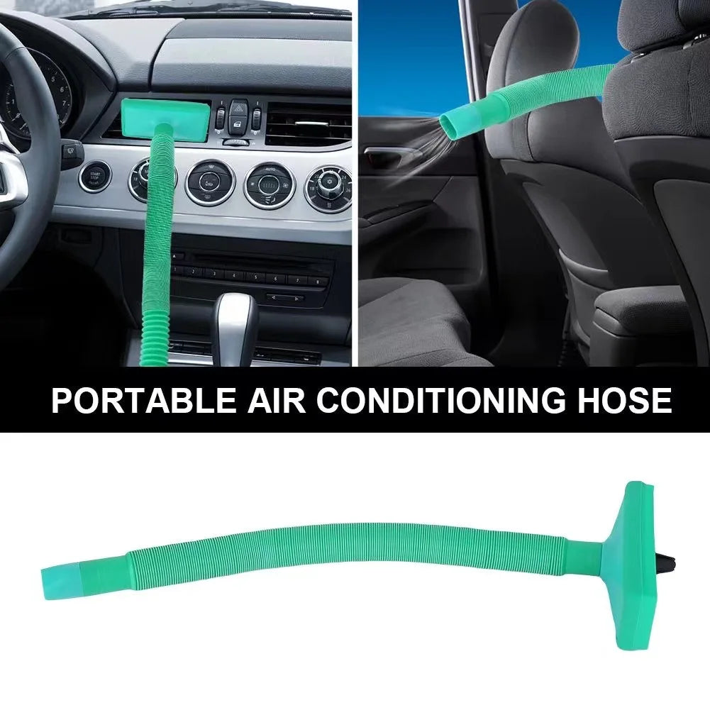 Air Vent Cooler Car Air Conditioning Vent Cooler Conditioner Ventilation Fan Adjustable Length Auto Seat Cooler Tube Car Parts