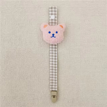 1PCS Cute Bear Baby Pacifier Clip Chain Dummy Holder Soother Pacifier Clips Strap Nipple Holder Infant Feeding Babies Accessorie