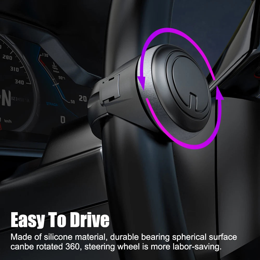 Universal Car Steering Wheel Booster Ball Labor Saving Turning Spinner Knob Bearing Power Handle Holder Automotive Accessories