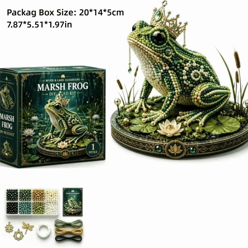 3D Design Animal Guardian Beading Kit Animal Shape Material Package Animal Bead Set with Colorful Beads Handmade Bead Craft Set
