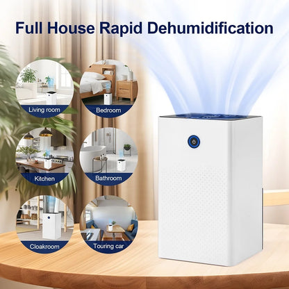 1L Small Dehumidifier Mini Air Dehumidifier Home Moisture Absorbers Air Dyer Indoor Moisture Remover Deodorizer Air Purifier
