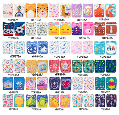 U Pick ALVABABY Digital Position Cloth Diapers Baby Reusable Modern Cloth Nappy for Baby with 1pc Microfiber Insert
