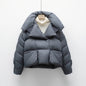Overcoat New Fashion Women Down Jacket Winter White Duck Down High Quality Knitted Patchwork Lapel Women Down Jacket