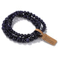 3pcs/set Natural Stone Beads Bracelet For Women Men 4 6 8 MM Indian Moss Agates Rhodonite Quartzs Jewelry Bracelet Gift Fashion