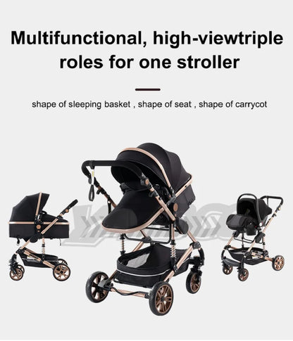 Baby stroller 3 in1,four wheel stroller,2 in 1 baby car,Lightweight strollers,Mutifunction Strollers,baby carriage,Poussette