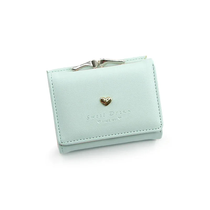 New Mini Short Women Wallets High Quality Coin Pocket Luxury Female Purses Card Holder Photo Holder Cute Wallet For Girls