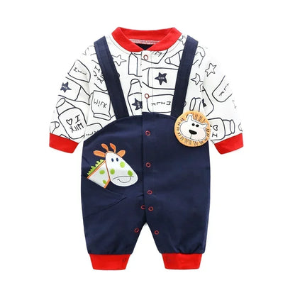 Spring Autumn Newborn Baby Boy Rompers Cotton Girls Clothes 0 to 12 Months Comfortable Babies Jumpsuits Clothing Onesies