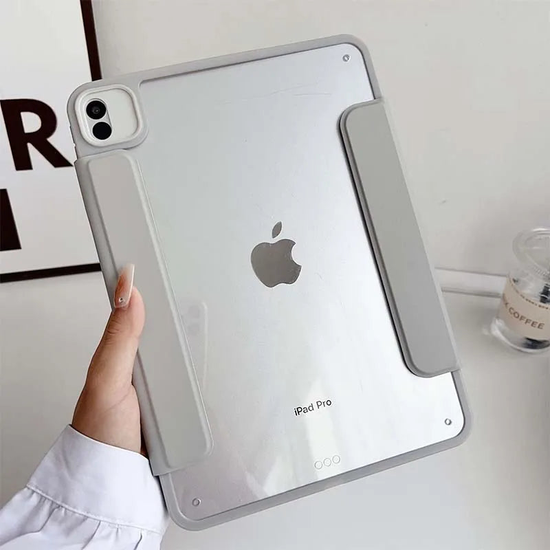 For 2026 iPad 12th A19 11th A16 Case Removable Magnetic Air11 13 M4 M3 Pro11 Pro12.9 Pro13 M2 M4 10 9th 10.2 10.9'' Air 4 5 10.5