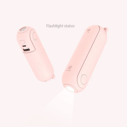 Handheld Bear Electric Fan Portable Small Fan For Students Multi-functional Household Foldable USB Charging Stand-up Desktop Fan