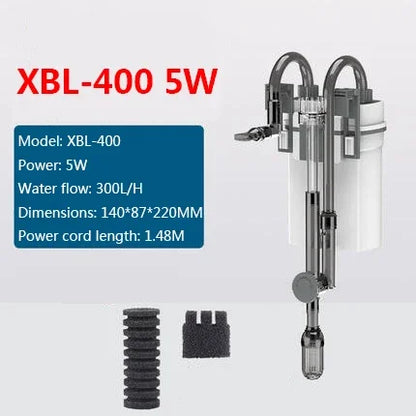 SUNSUN XBL Series Aquarium Filter Wall Mounted Filter Barrel External Fish Tank Small Silent Hang on Aquarium Tank
