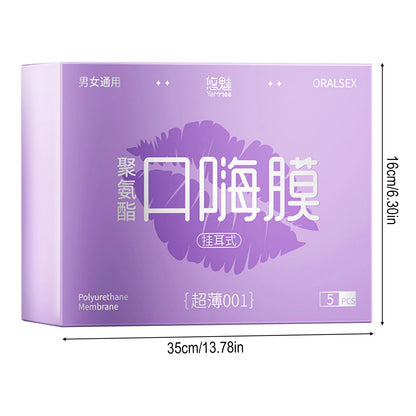 5pcs Oral Sex Condom Ear Hanging Mouth Mask Stimulating Sexual Behavior Oral Mask 18+ Adults Products Sex Toys For Couples