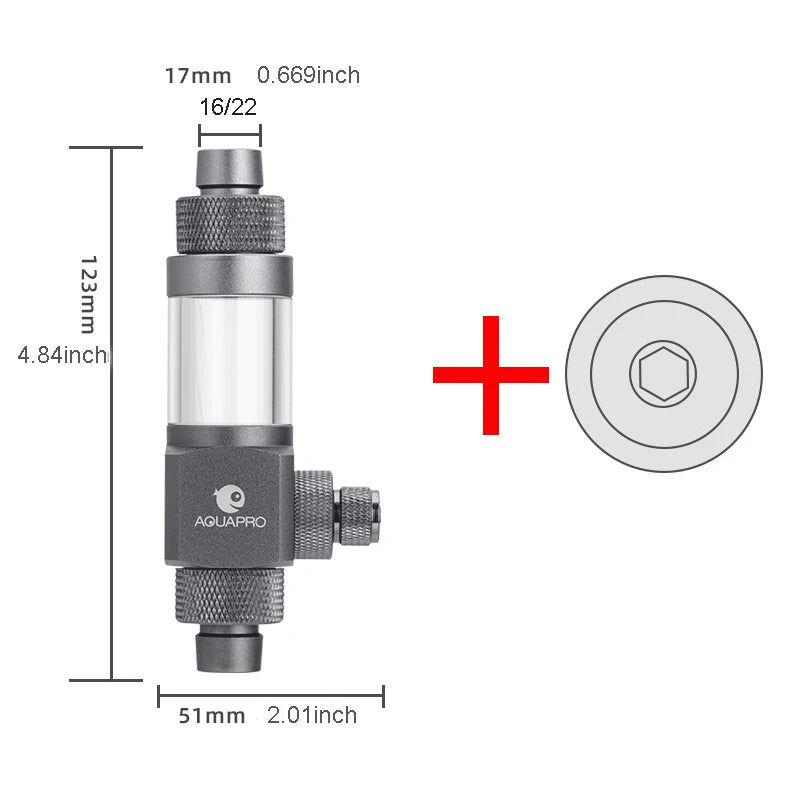 AQUAPRO External CO2 Atomizer Diffuser Sprayer Aquarium Fish Tanks Akvarium Filter Bucket Accessories Supplies Carbon Dioxide