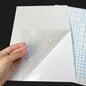 50 Sheets Broken Glass Hologram Cold Lamination Film Sticker A4 Sheets Star Shiny Dots DIY Package Card Photo Holographic Film
