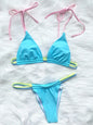 Sexy Mini Micro Thong Neon Bikini Women Brazilian Swimwear Female Swimsuit Two-pieces Bikini set High Cut Bathing Suit Swim Lady
