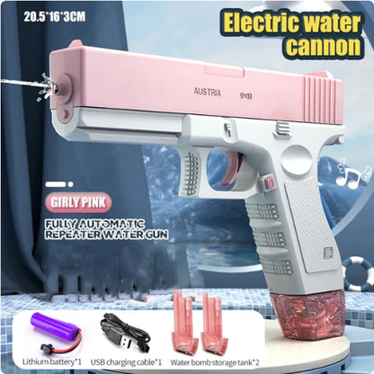 Backpack Electric water gun,Full-Automatic Shooting Water Gun Toys for male Summer Outdoor Beach High-capacity Guns Game Gifts