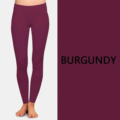 LETSFIND Fashion Women Slim Stretch Leggings Solid Navy Blue High Waist Comfortable Breathe Freely Sexy Fitness Leggings