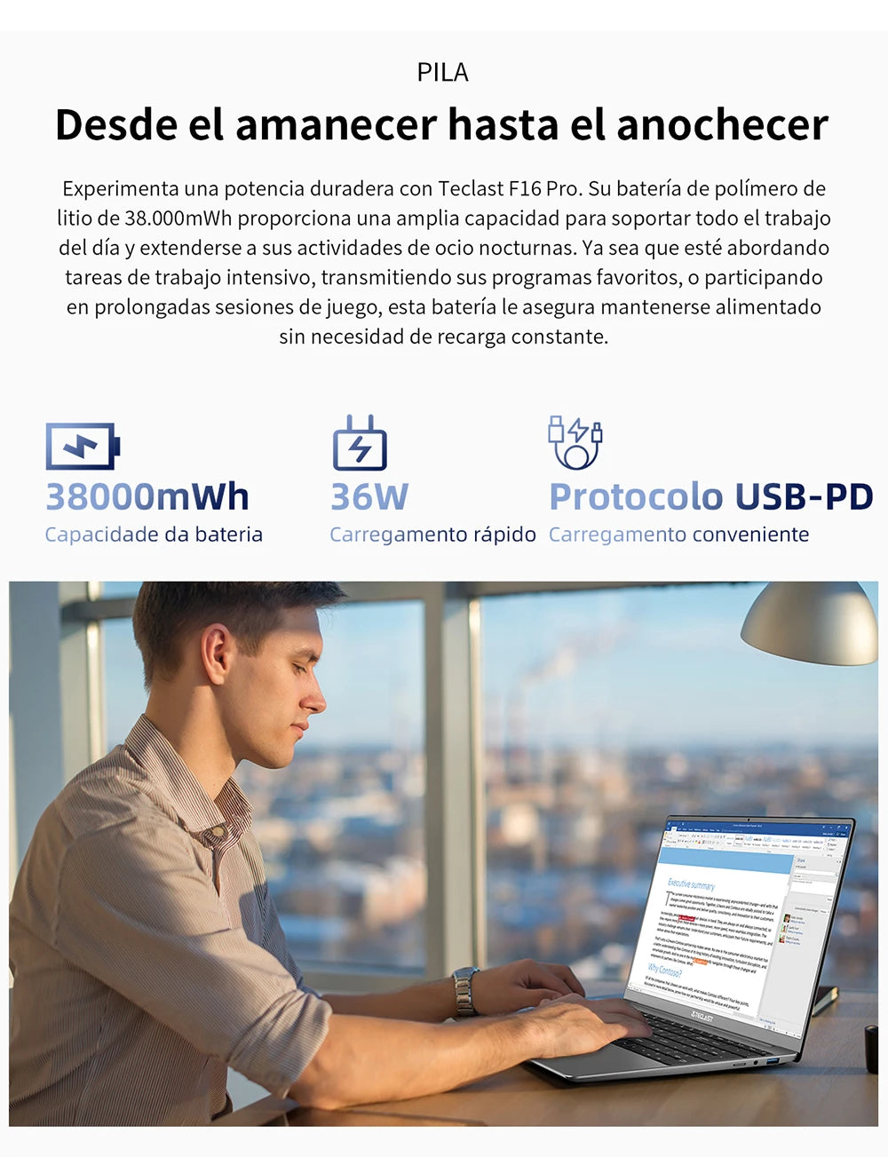 Teclast F16Pro Laptop 15.6 Inches, Backlit Keyboard, for Intel N95, 16Gb Ram 512Gb Rom, 1920X1200 Fhd Ips, Compatible with Mini-Hdmi