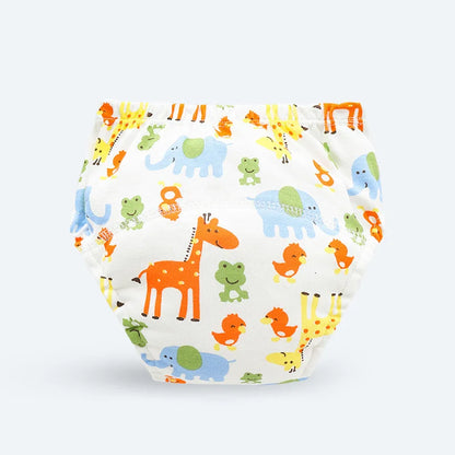 Reusable Baby Breathable Diapers Pee Shorts Underwears Soft Cotton Toddler Potty Training Pants for Boys Girls Baby Nappies