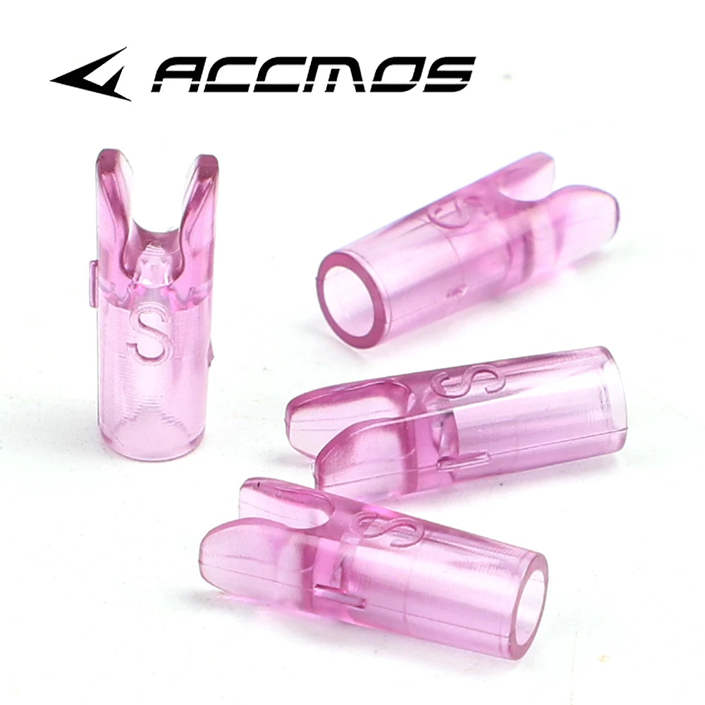 60pcs DIY Plastic Arrow Pin Nocks Size L And Size S For ID4.2mm ID6.2mm 3.2mm  Arrow Shaft Archery Accessory