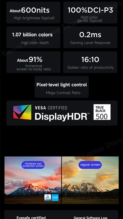 Lenovo Laptop Xiaoxin Pro14 2024 14' 2.8K 120Hz OLED Screen AMD Ryzen 7-8845H 16G/32G LPDDR5 1TB/2TB PCIE4.0 SSD Notebook PC