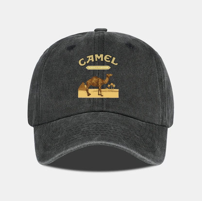 1-Piece Camel Print Baseball Cap Classic Minimalist Retro Style Breathable Soft Fabric Perfect for Work and Daily Wear Adjustabl