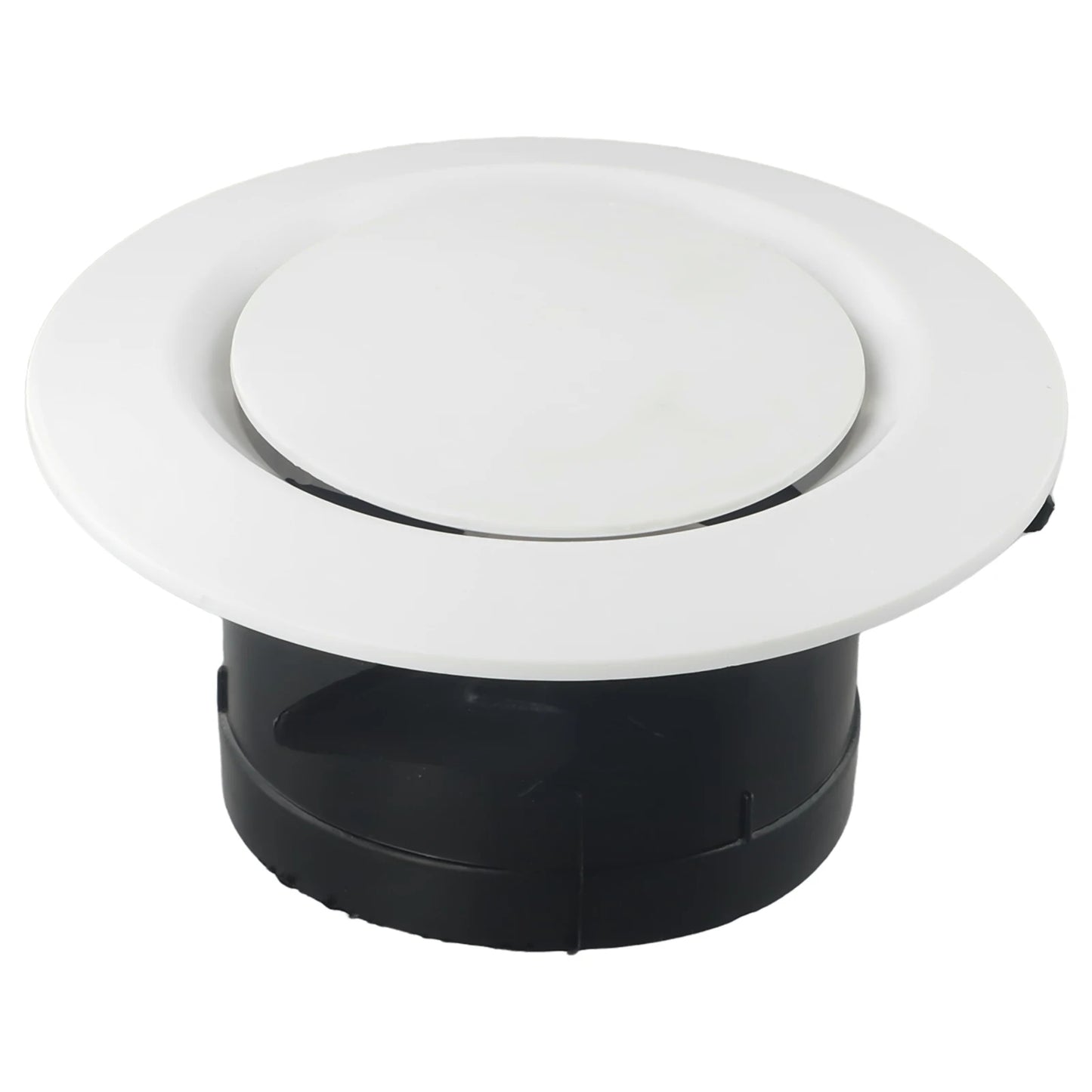 1X 75-200mm Round Air Vent Louver Grille Cover Outlet Adjustable Exhaust Vent Ducting Ventilation Grilles Ceiling Air Vent Cover
