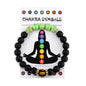 Fashionable Colorful Women's Bracelet Natural Volcanic Stone Elastic Beaded Bracelet Men's and Women's Meditation Yoga Bracelet