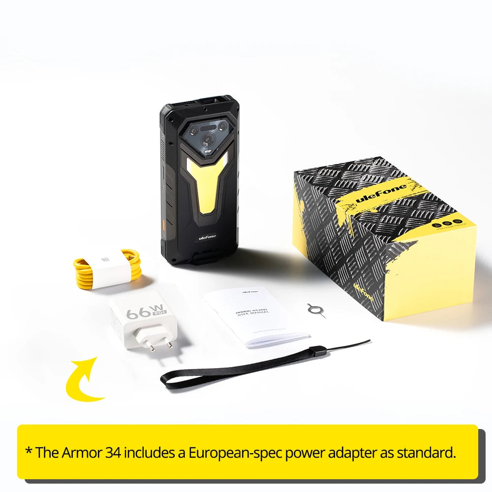 【World Premiere】Ulefone Armor 34 5G AI Rugged Phone 25500mAh Up to 32GB+512GB 120Hz 6.95" NFC Android 15 Smartphon