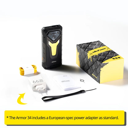 【World Premiere】Ulefone Armor 34 5G AI Rugged Phone 25500mAh Up to 32GB+512GB 120Hz 6.95" NFC Android 15 Smartphon