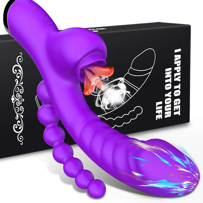 Anal Plug Vibrator Stimulate Anus Buttplug Adult Women Sex Toy Oral Licking Clitoral Stimulate Tongue Vibrator SexVagina Massage