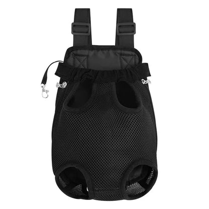 Breathable Pet Dog Cat Chest Carrier Backpack Hands-free Outdoor Travel Bag for Small Pets