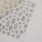 Bohemian Pattern Colorful Love Heart Moon Pearl Crystal Rhinestone 5D Nail Art Sticker Self Adhesive Decoration Manicure Decal