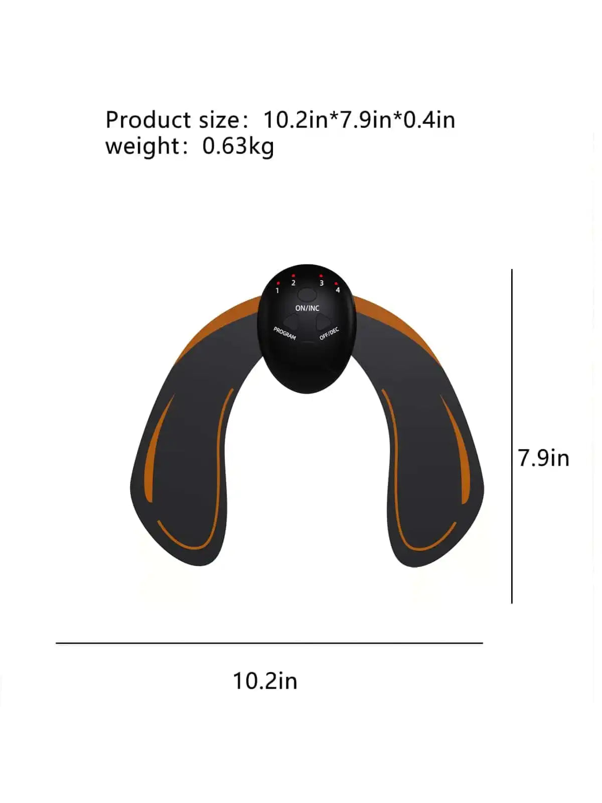 Battery EMS Hip Muscle Stimulator Fitness Weightlifting Hip Abdominal Arm Leg Trainer Massage