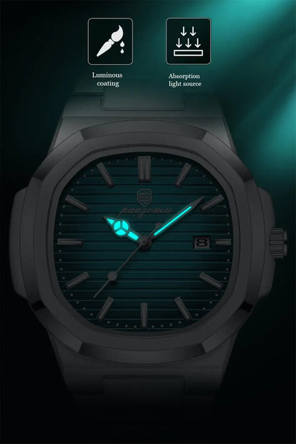 2026 New For Men Fashion Brand Male Watch Waterproof Luminous Stainless Steel Watches  Date Week Casual Quartz Men's Clock Reloj
