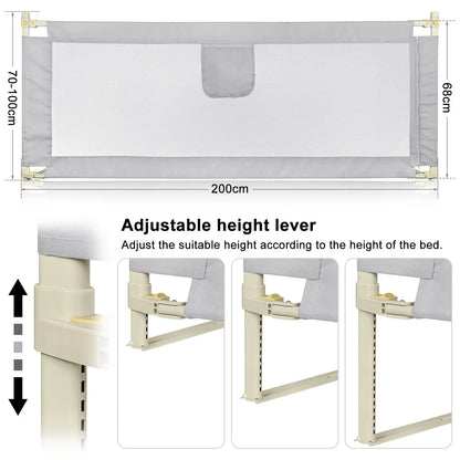 Child and baby drop bed barrier cm / 180 cm/cm Gray