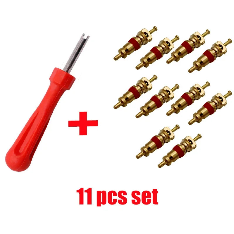 Slotted Handle Tire Valve Stem Core Remover Screwdriver Removal Tool Car Bike Bicycle Motorcycle Tire Repair Tool Car Accessory