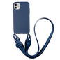 2024 Silicone Lanyard Phone Case For iPhone 12 13 Mini 14 15 16 Pro Max X XR XS Cover With Neck Strap Crossbody Necklace Cord