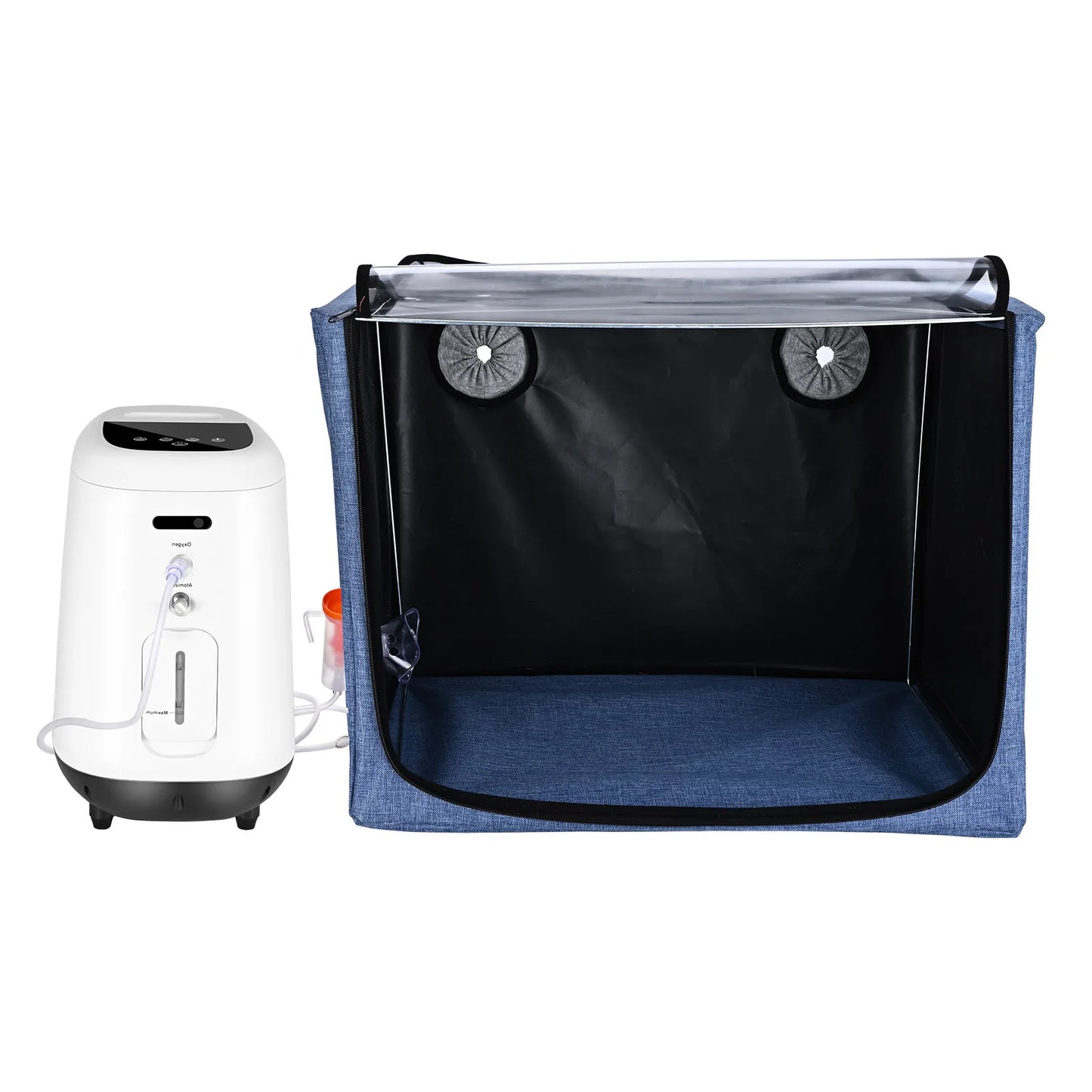 100L Veterinary Pet Atomization Nest Oxygen Cage Atomization Box Cats And Dogs ICU Cage Breathing Medical Folding Tent
