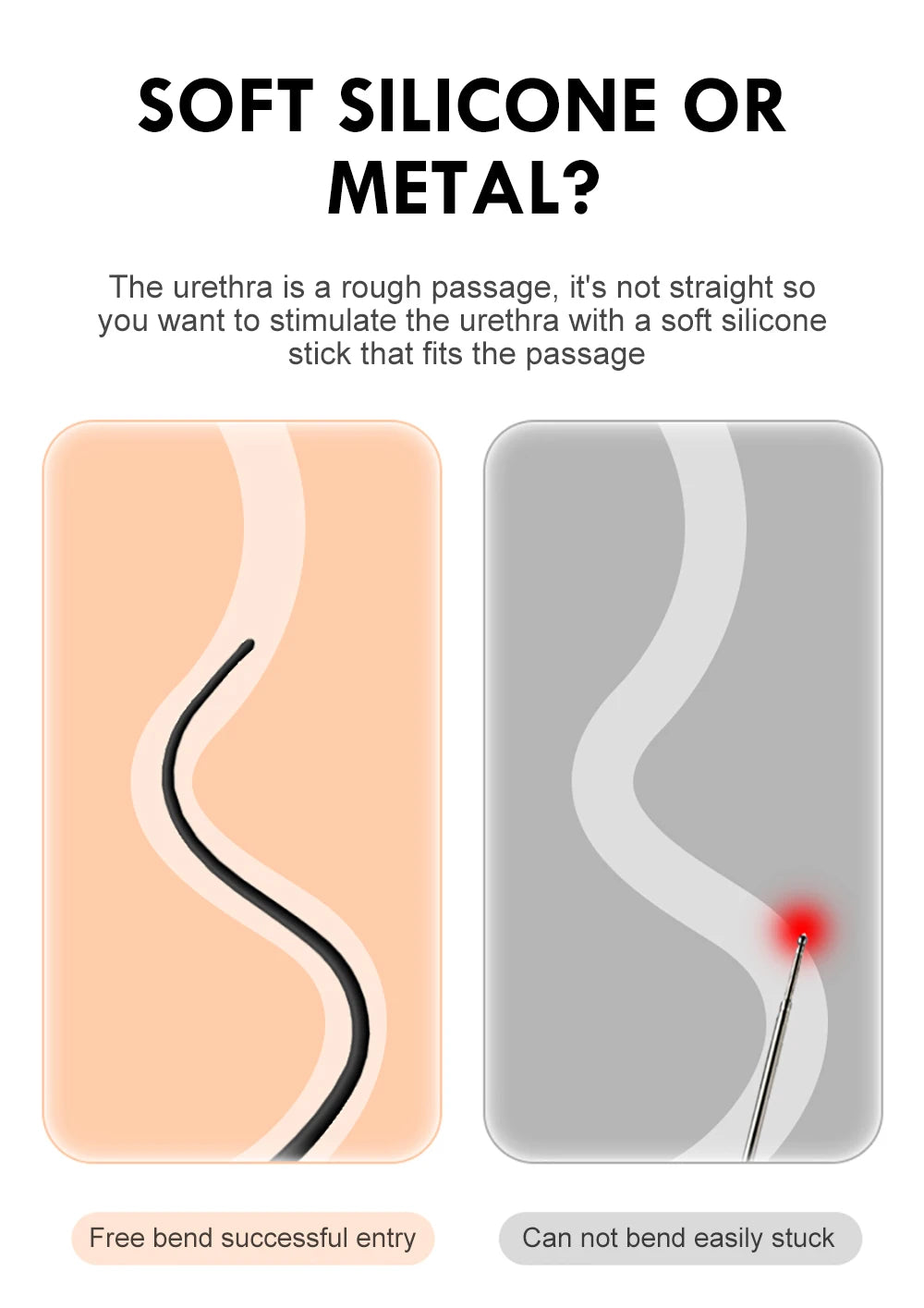 10 Frequency Urethral Vibrator Catheter Penis Plug Sex Toy for Men Vibrating Urethral Plug Penis Insertion Urethra Sound Dilator