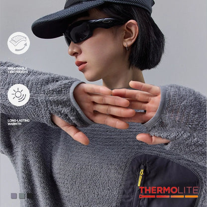 Thermolite® All Season 190g Ultra-light Breathable Thermal Hoodie, Urban Outdoor Techwear Mid-layer with Thumbholes & Zip Pocket